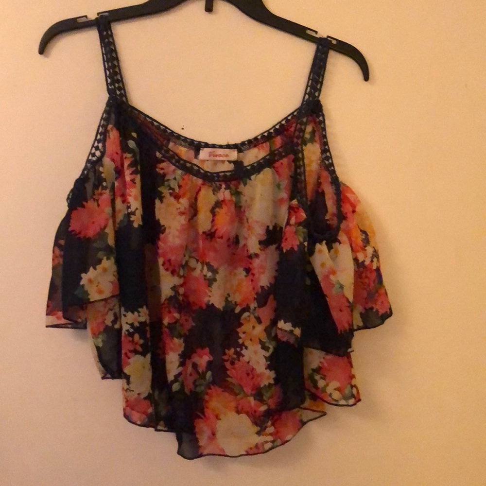 Cold shoulder blouse